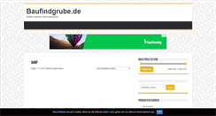 Desktop Screenshot of baufindgrube.de